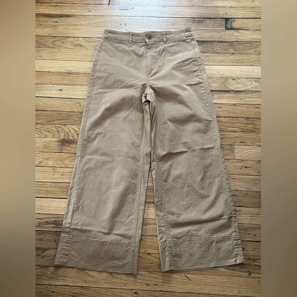 Everlane Tan Wide Leg Pants